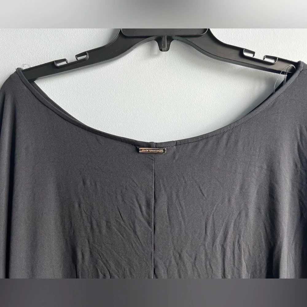Michael Kors Women’s Side-Tie Swim Cover-Up Black Size Large
